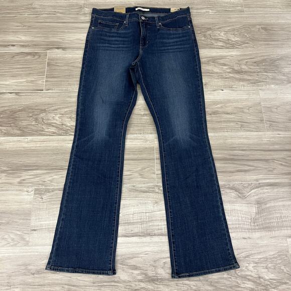 Levi's Women's 315 Shaping Bootcut Stellar Stretch Blue Jeans Size W33 L34 - Picture 1 of 11